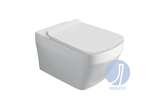 Sanitari Simas serie BADEN BADEN sospesi: vaso, sedile soft-close, bidet.