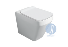 Sanitari Simas serie BADEN-BADEN filo muro: vaso, sedile soft close, bidet.