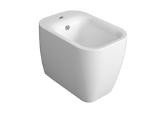 Sanitari Simas serie ENGES filo muro: vaso, sedile soft close, bidet