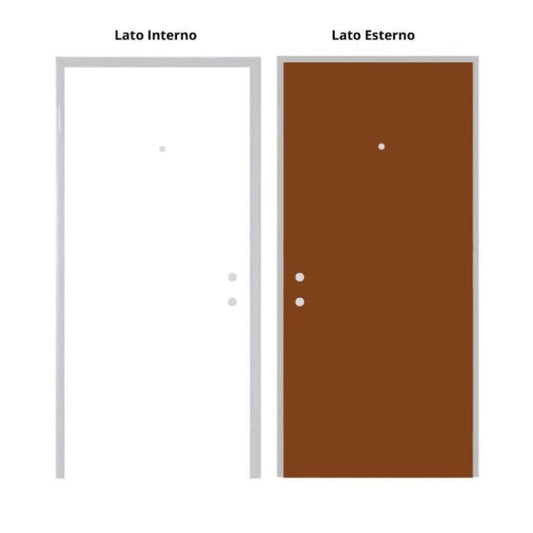 Portone blindato Alias ISOLASTEEL C pannelli lisci